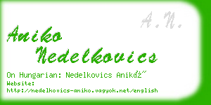 aniko nedelkovics business card